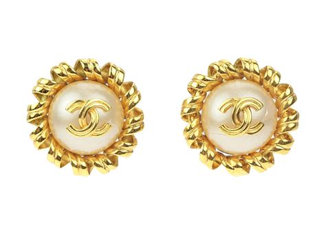 chanel earrings replica australia|faux chanel clip on earrings.